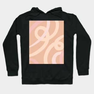 Abstract Lines_peach, blush, coral palette 1 Hoodie